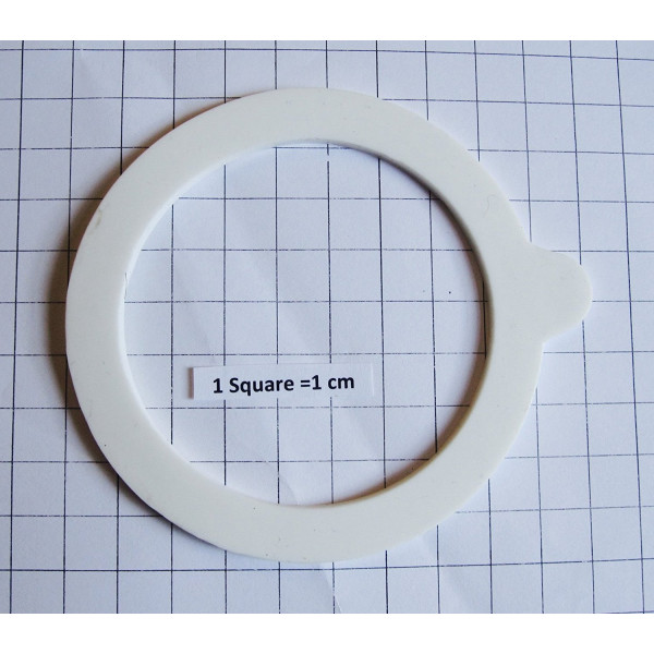 FAB INTERNATIONAL REPLACEMENT GASKET COMPATIBLE WITH Bormioli Rocco Fido 3.25" , Bag of 6 (AFTER MARKET PART)