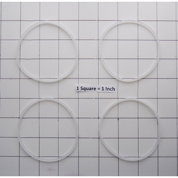 FAB INTERNATIONAL REPLACEMENT GASKET COMPATIBLE WITH  Sensio Bella Cucina BLENDER  (4, PK White) ( AFTER MARKET PART )